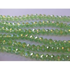 Chinese Crystal Rondelle 6mm x 8mm